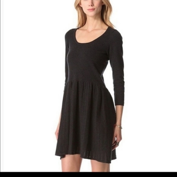 Madewell Wallace Wool Rabbit Hair Cotton Blend Textured Sweater Dress Thick XS - Picture 2 of 11